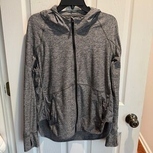 Athleta Gray Full Zip Lightweight Jacket Size M